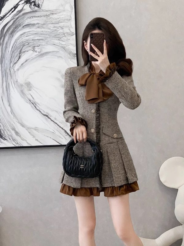 High-end private order French autumn and winter new pleated skirt - Image 2